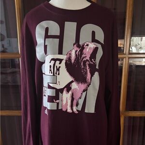 Texas A&M Aggie’s Reveille Mascot  X-Large T-Shirt by Adidas